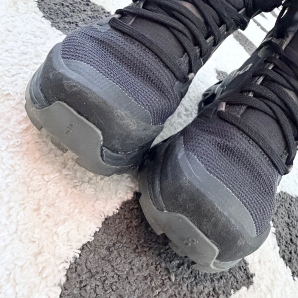 On Cloudrock 2 $220 Womens US Size 5 Black Waterproof All Terrain Hiking Boots - Picture 10 of 15